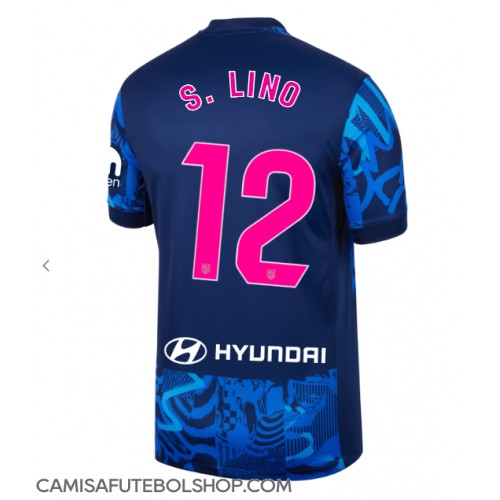 Camisa de time de futebol Atletico Madrid Samuel Lino #12 Replicas 3º Equipamento 2024-25 Manga Curta